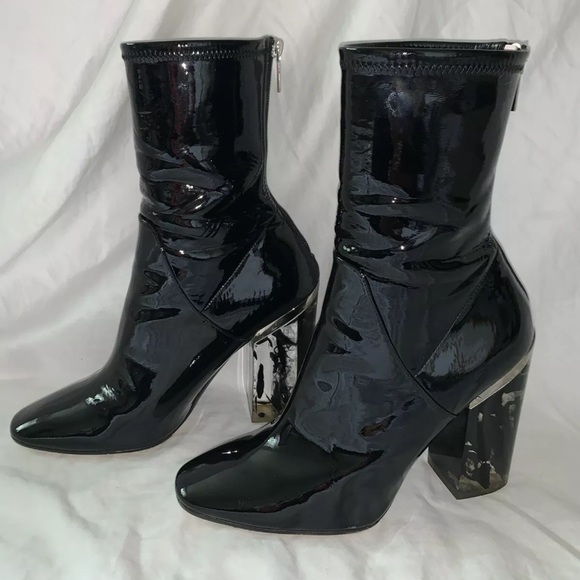 DIOR Christian Dior by Raf Simons Patent Leather Lucite Boots AW15 - Picture 7 of 8